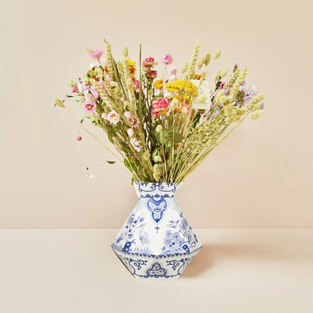 Spring: Delft Blue Vase Bouquet